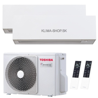 Klimatizácia Toshiba Daiseikai 10 multisplit 2x 2,5kW + vonkajšia 4kW
